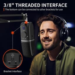 USB Condenser Microphone Metal Gaming Streaming Podcast 4 Pickup Patterns gallery image 5