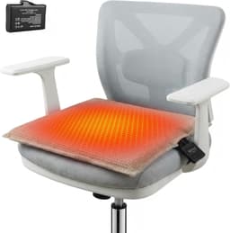 Portable Heated Seat Cushion Battery Powered 3 Heat Settings Office Stadium gallery image 1