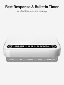 Smart Coffee Scale with Timer 0.1g Precision 2kg Rechargeable App Control gallery image 7