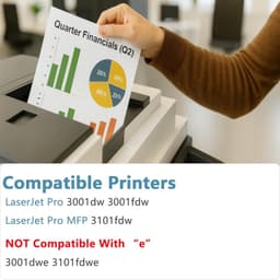 138A Black Toner Cartridge with Chip High Yield 2 Pack for Laser Printers gallery image 7