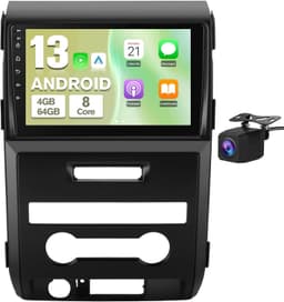 Android Radio 9in Touchscreen for Ford F150 2009-2012 Manual AC CarPlay gallery image 1