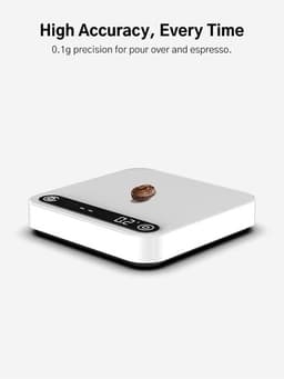 Smart Coffee Scale with Timer 0.1g Precision 2kg Rechargeable App Control gallery image 5