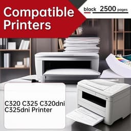 C320-BK Black Toner Cartridge (2,200 Pages)- 006R04823 Compatible for Xerox Kit gallery image 2