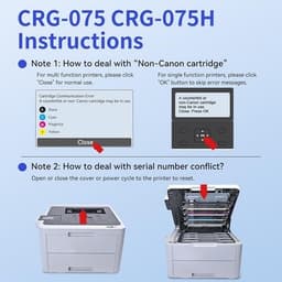075 Toner Cartridge Set Compatible Replacement for Canon 075 075H Toner Works wi gallery image 3