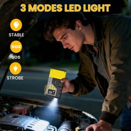 3000A Jump Starter with 150PSI Air Compressor Power Bank LED Display gallery image 5