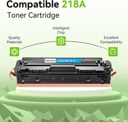 Compatible 218A Toner Cartridge 4-Pack for Color Laser Printers Black Cyan gallery image 5