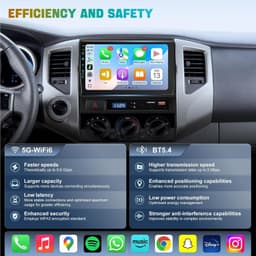 9in Android Car Stereo for Toyota Tacoma 2005-2015 Wireless CarPlay 5G WiFi6 gallery image 5