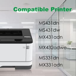 55B1H00 Black High Yield Toner 15,000 Pages for MS431 MX431 gallery image 2