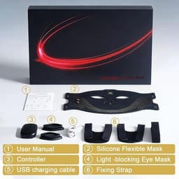 Light Therapy Wireless LED Light Therapy Mask 84 4 Core LED Beads 4 Wavelengths gallery image 7