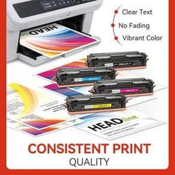 075 075H Toner Cartridge 4 Pack Replacement for Canon CRG-075 075HCompatible wit gallery image 5