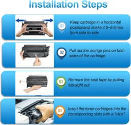 210A Toner Cartridge with Chip 4-Pack High Yield Replacement for HP 210A W2100A gallery image 7