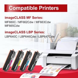 High Yield 075H Color Toner Set for imageCLASS LBP646Cdw MF665Cdw BK CMY gallery image 5