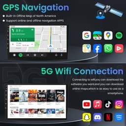 Fabric 2007 8Core+4G RAM Car Radio Toyota RAV4 2007 2012 Wi-Fi Kit Set Ready OEM gallery image 5