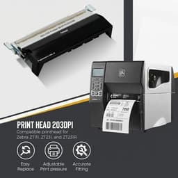 ZT231 Print Heads black Compatible Zebra ZT231 Printhead P1123335 056 203 DPI gallery image 3