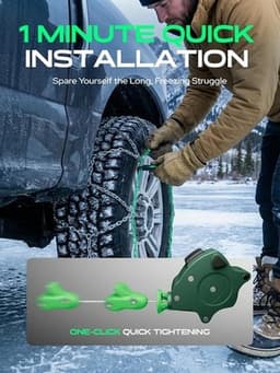 ‎SWC0004 Tire Chains, Anti-Skid & Socks Sand | SWC0004 Set of 2 Snow Chains 16mm gallery image 3