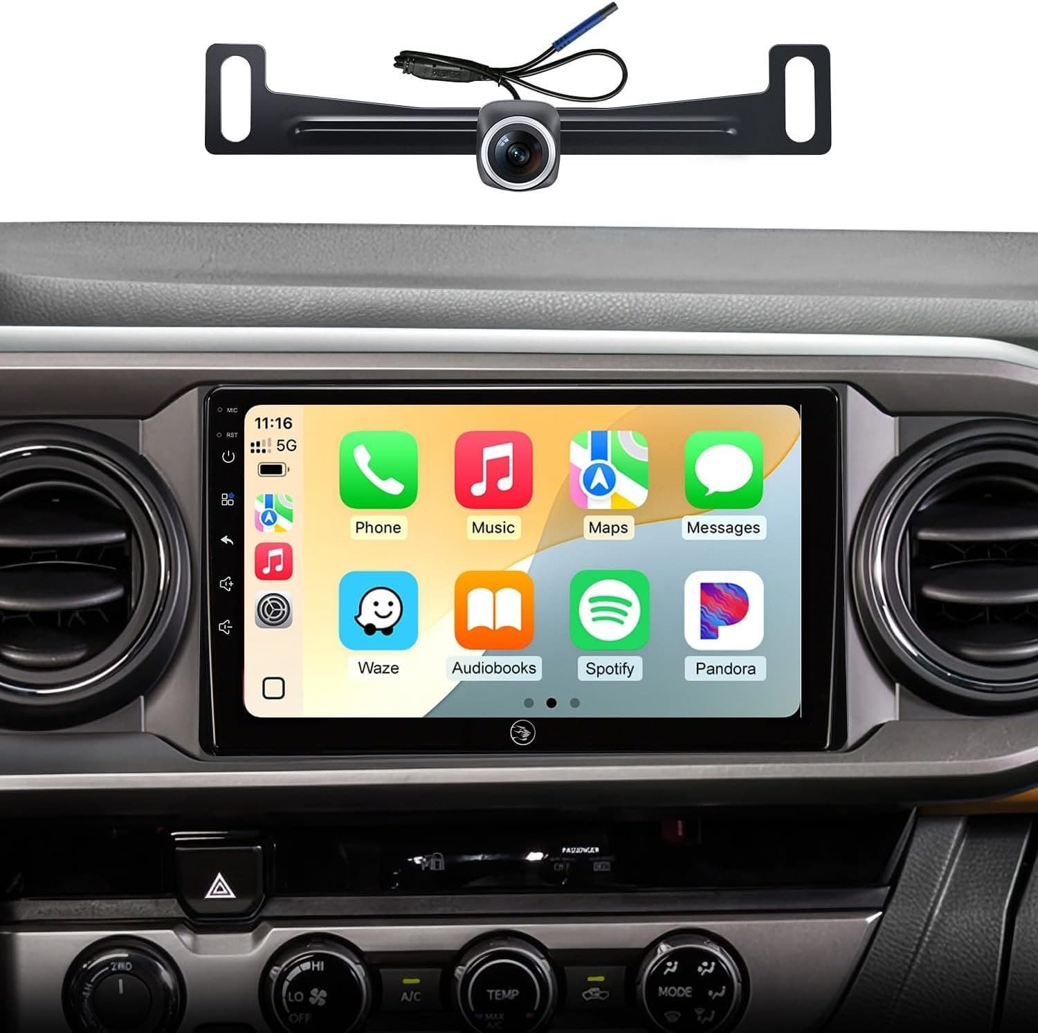 Car Stereo for Toyota Tacoma 2016-2022 Android 13 Wireless CarPlay GPS Camera