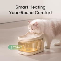 Wireless Smart Pet Water Fountain Weight Sensing 95oz Filtration Rechargeable gallery image 2