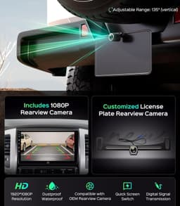 9in Android 13 Car Stereo Wireless CarPlay Android Auto Toyota Tacoma 2005-2015 gallery image 4