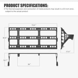 5 Rod Fishing Rack for 2021-2025 Ford Bronco Roof Mount Holder Black gallery image 3