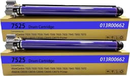 Compatible 013R00662 Drum Unit 2 Pack High Yield 125K Pages for 7525 Series gallery image 1