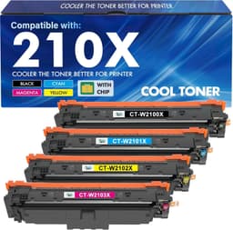 210X Toner Cartridges 4 Pack High Yield for Color Laser Pro 4301fdw gallery image 1