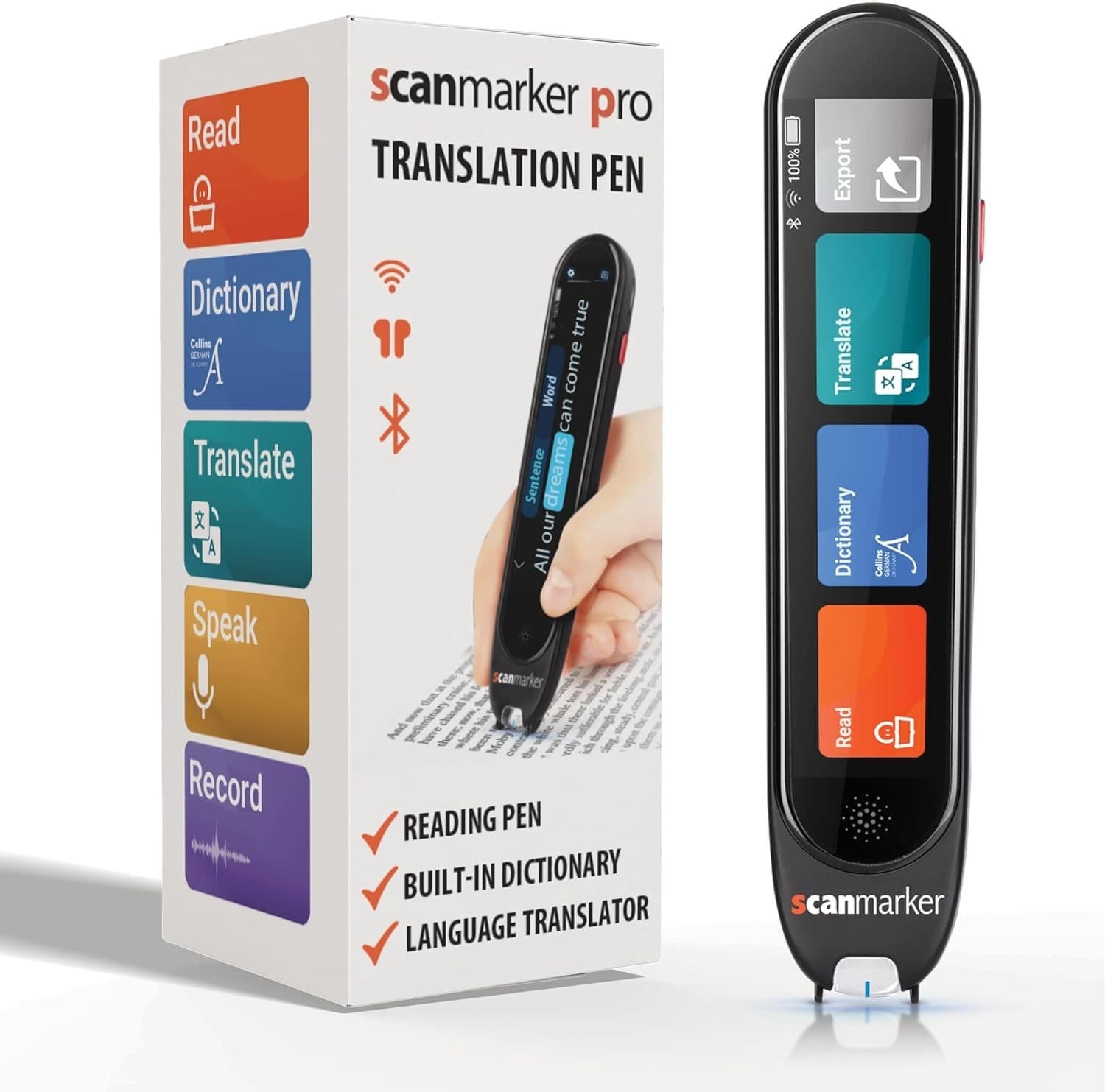 Translation Reading Pen Tool Text Scanner Max Kids & Adults 100 Languages