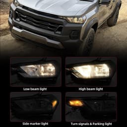 OE Halogen Headlight Driver Left for Chevy Colorado 2023-2025 Plug & Play gallery image 2