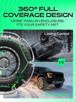 ‎SWC0004 Tire Chains, Anti-Skid & Socks Sand | SWC0004 Set of 2 Snow Chains 16mm gallery image 4