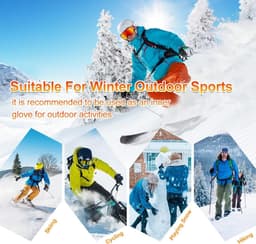 SAVIOR HEAT Heated Liner Gloves 7.4V Rechargeable Winter Electric Ski Gloves XXS gallery image 2
