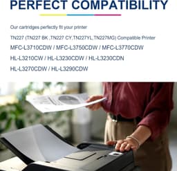 TN227 Toner Cartridge 4-Pack for Brother HL-L3210CW L3230CDW High Yield gallery image 3
