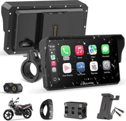GPS Units Carpuride Motorcycle Carplay Type C Port & TPMS 6.25″ Wireles gallery image 1