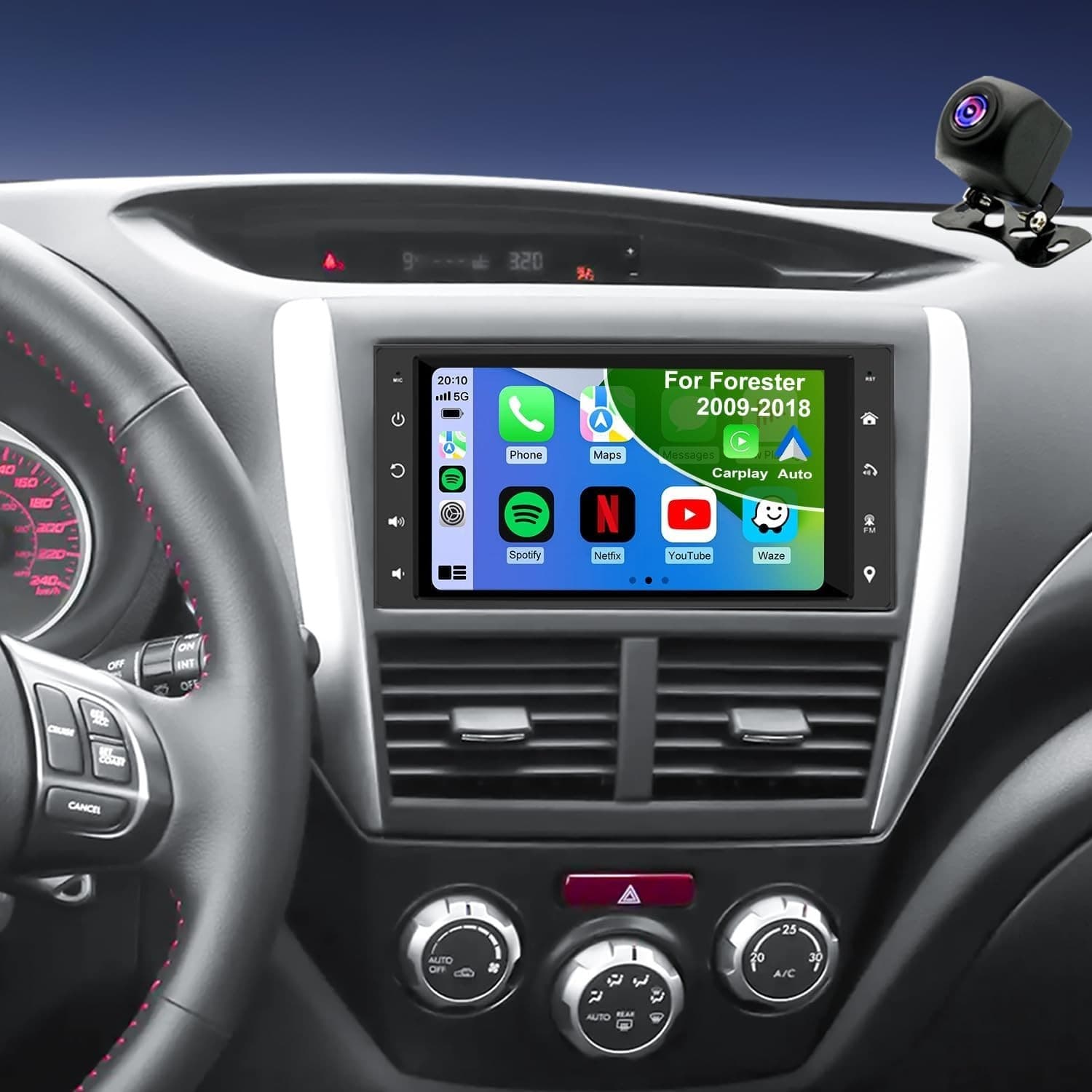 Android 13 Car Stereo Wireless CarPlay Android Auto Subaru Impreza WRX 2008-2014