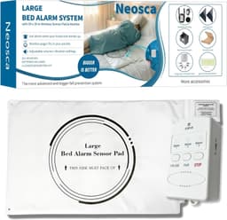 Wireless Bed Alarm Pad 20×30 w Pager Vibration Sound Fall Prevention Elderly gallery image 2