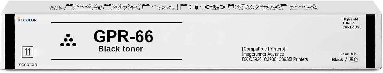 GPR-66 Black Toner Cartridge for Canon imageRUNNER DX C3926 C3930 40K
