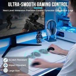 Mouse Pads & Wrist Rests White Glass Gaming Mouse Pad Tempered Glass Mousepad Es gallery image 4