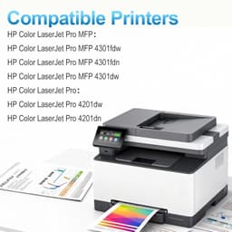 Toner Cartridge 210X Toner Cartridge Chip 4 Pack Toner Cartridges Kit Set Bundle gallery image 4