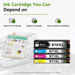 970XL 971XL Ink Cartridges 4-Pack High Yield for OfficeJet Pro X451 X476 gallery image 3