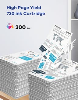 DesignJet 730 Ink Cartridge 6-Pack (MK/PK/G/C/M/Y) Ink Cartridges Matte Black/Ph gallery image 2