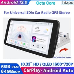 10.1in Touchscreen Android Car Stereo for Jeep 2010-2016 Wireless CarPlay gallery image 8