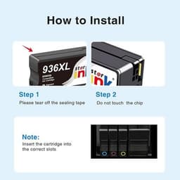 936 ink cartridges combo pack Ink Cartridges Black/Magenta/Cyan/Yellow Compatibl gallery image 6