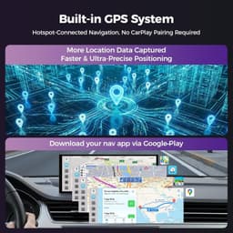 11 Inch Wireless CarPlay Android Auto Screen GPS DVR Backup Camera Display gallery image 7