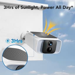 Solar Security Camera 4MP WiFi 2.4/5GHz Outdoor Color Night Vision gallery image 5