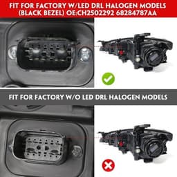 Headlight Assemblies Chrome 2015 Halogen Headlight Assembly Fit Chrysler Kit Set gallery image 2