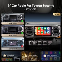 Car Stereo for Toyota Tacoma 2016-2022 Android 13 Wireless CarPlay GPS Camera gallery image 2