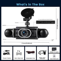 Other Car Video 360° Dash Cam Front/Rear/Inside/Side 4 Channel Dash Camera FHD 1 gallery image 4