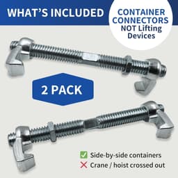 Heavy Duty Shipping Container Connectors Twist Lock Steel 2 Pack gallery image 3
