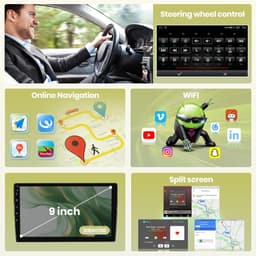 9 Inch Android Car Radio for Dodge RAM 2013-2019 Manual CarPlay Android Auto gallery image 4