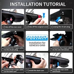 4K Dash Cam for Genesis GV60 2023-2025 OEM Style Hidden WiFi G-Sensor gallery image 6