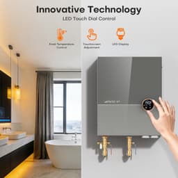 18kW Electric Tankless Water Heater 240V 4.3 GPM WiFi ETL On Demand Gray gallery image 5
