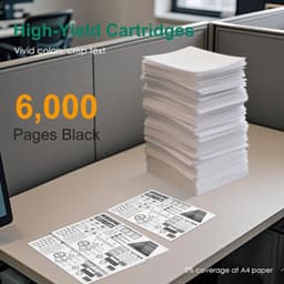56F1000 High Yield Black Toner Cartridge 6000 Pages Compatible for MS MX gallery image 2
